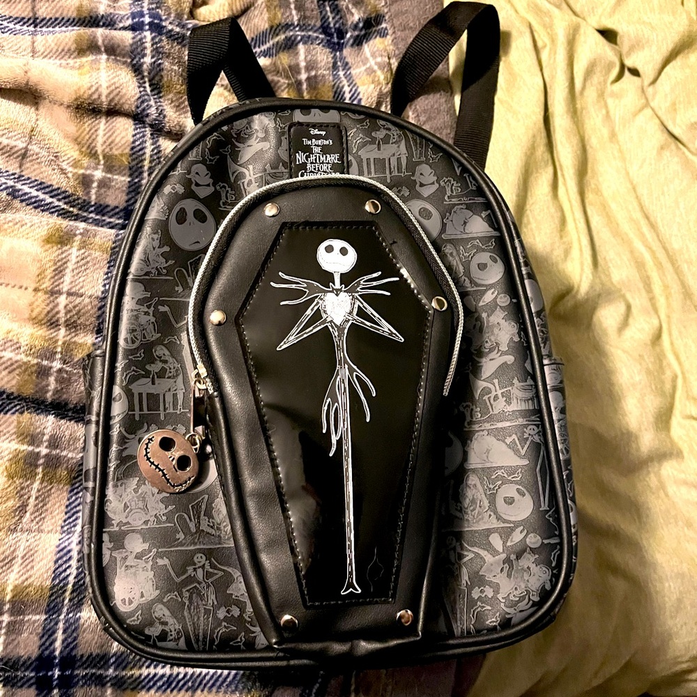Disney Nightmare Before Christmas Coffin Women's Jack Skellington Mini Backpack